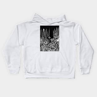 Silence - A Fable - Harry Clarke for E.A. Poe Kids Hoodie